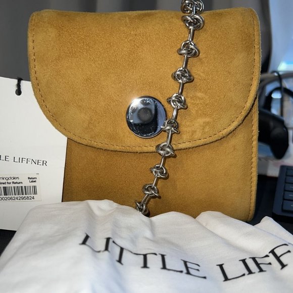 Little Liffner Chained Tiny Box Bag Crossbody Purse - Picture 1 of 14